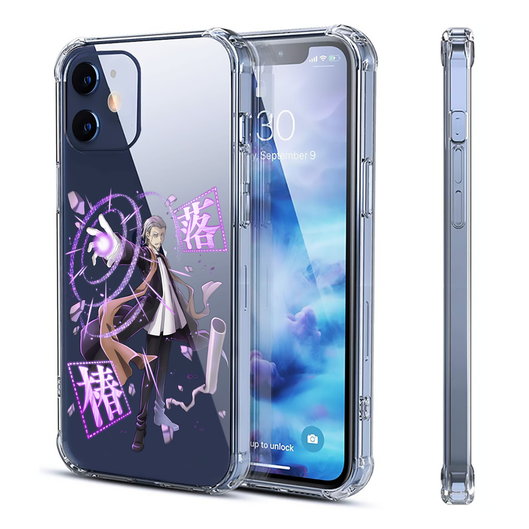（画像用） 文豪ストレイドッグス Bungo Stray Dogs 【iPhone 12シリーズ対応】透明スマホケース（クリアソフトケース）